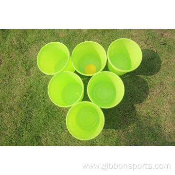 Yard pong game for playing